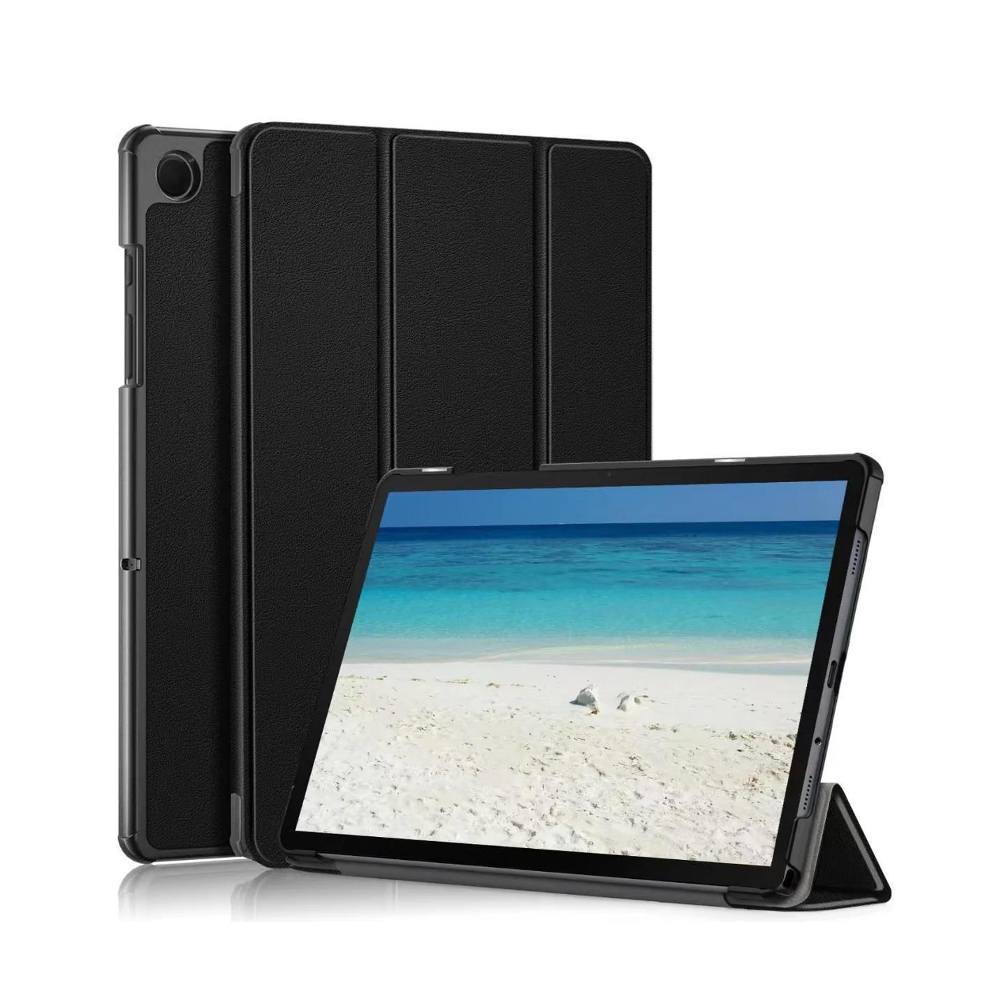 USP Samsung Galaxy Tab A11+/A9+ (11") Folio Case Black Slim PU Leather Auto Sleep/Wake