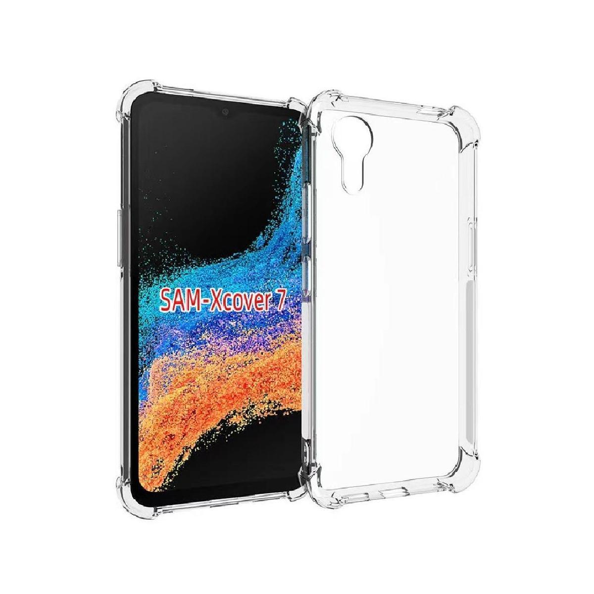 USP Samsung Galaxy XCover7 6.6" Jelly Clear Case Shockproof DropProof Flexible Grip