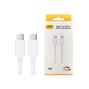 USP USB-C to USB-C Cable 1M White 60W Fast Charge
