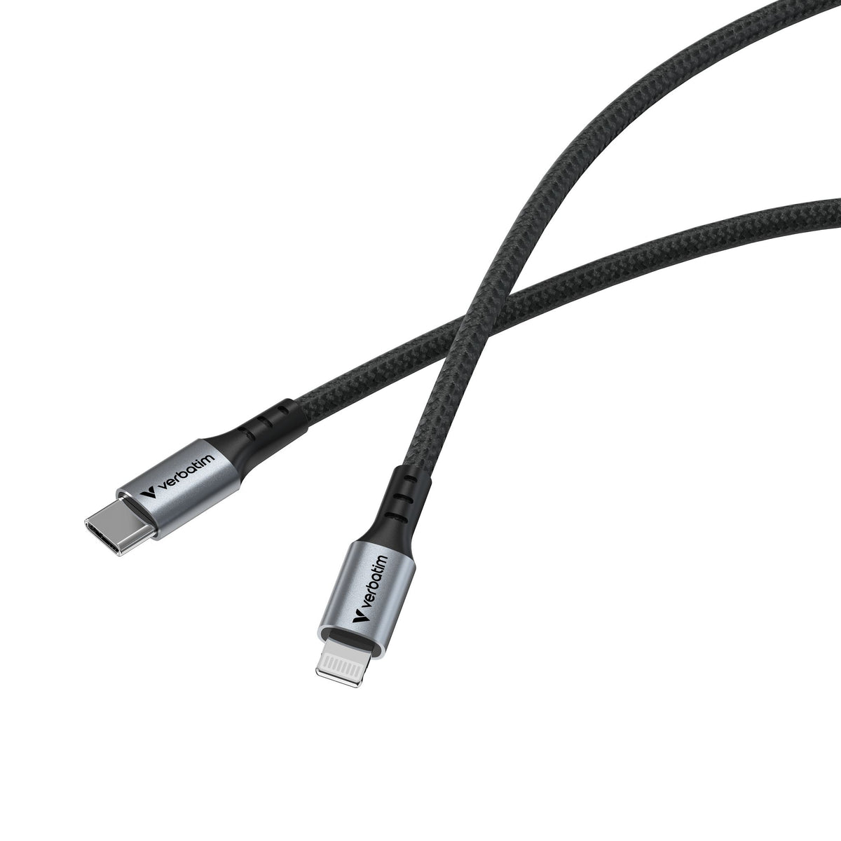 Verbatim 1.22m USB-C to Lightning Data Cable Black