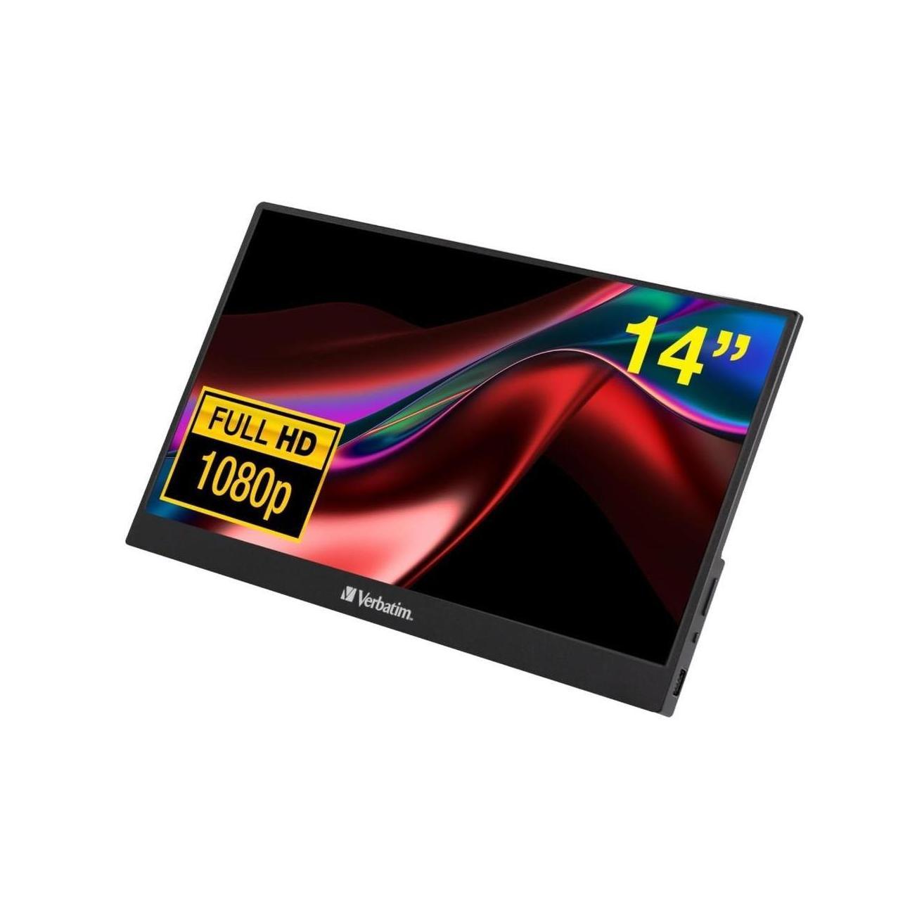 Verbatim 14" IPS FHD 1920x1080 HDR 60Hz USB-C Touch Monitor