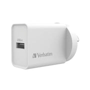 Verbatim 2.4A Single Port USB Wall Charger White
