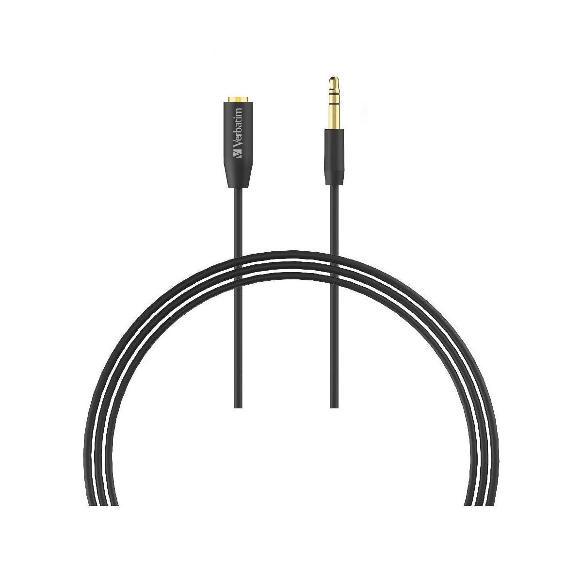 Verbatim 3.5mm 3m AUX Audio Extension Cable Black