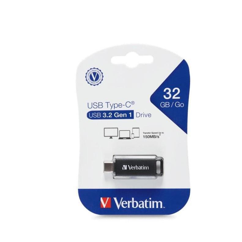 Verbatim 32GB USB Type-C Flash Drive USB 3.2