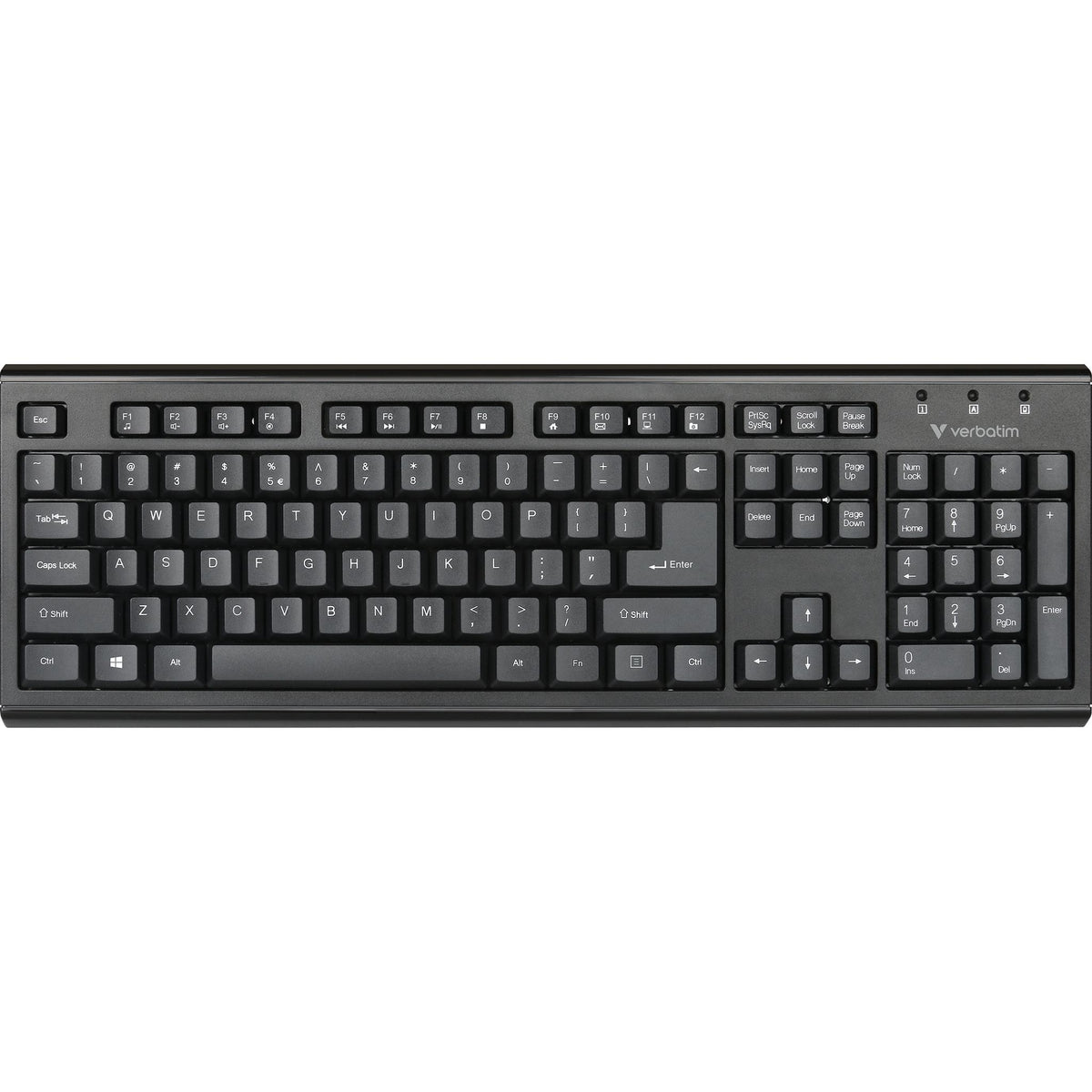 Verbatim Black Wireless Keyboard & Mouse Combo