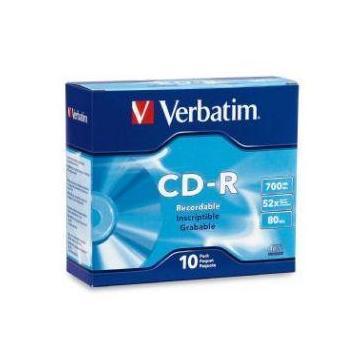 Verbatim CD-R 700MB 10PK Slim Case 52X