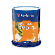 Verbatim DVD-R 4.7GB 100pk White InkJet 16x