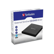 Verbatim External Slimline DVD/CD Writer Reader USB Powered Black