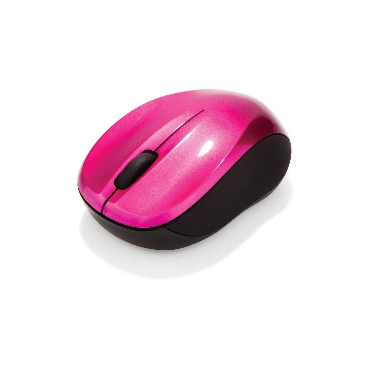 Verbatim GO Nano Hot Pink 1600DPI Wireless Mouse 3 Buttons Nano Receiver