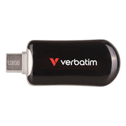Verbatim Plectra 128GB USB 3.2 Type-C Flash Drive Black
