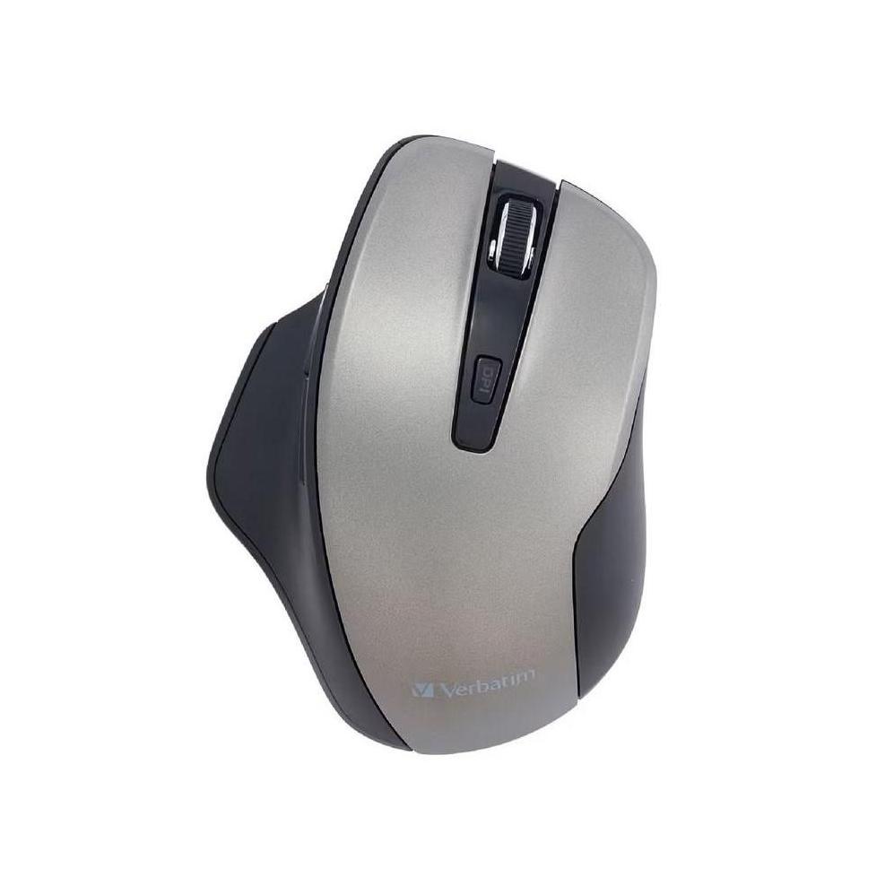 Verbatim Silent Ergonomic Wireless LED Mouse Graphite