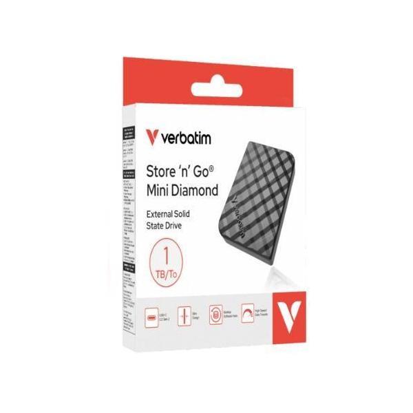 Verbatim Store'n'Go Mini Diamond 2TB USB-C 1000MB/s External SSD