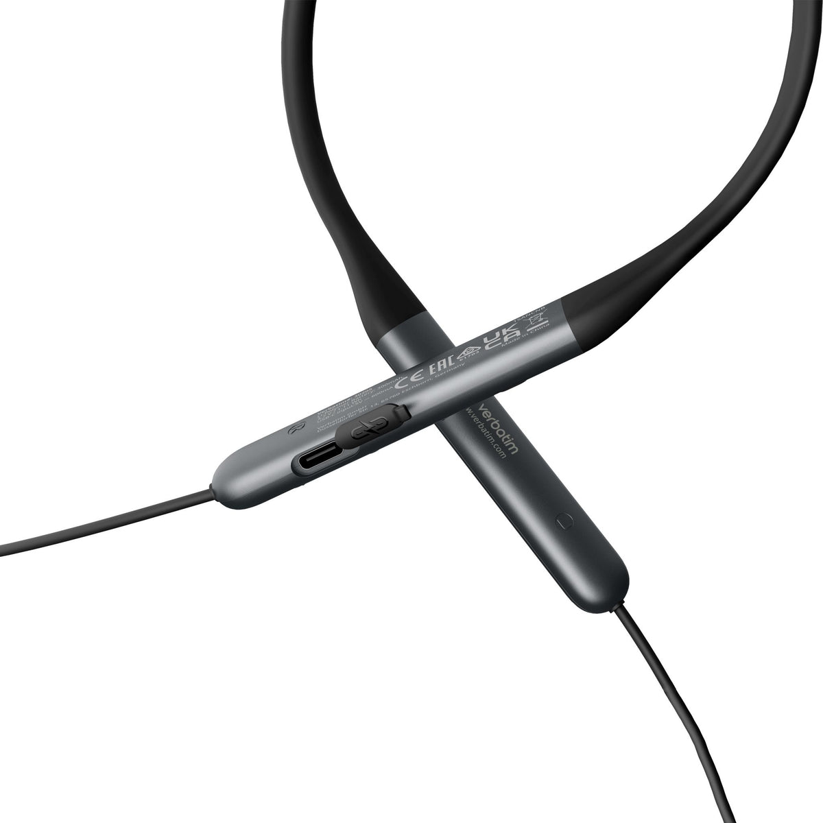 Verbatim TruSound Wireless Behind-the-neck Earbuds Black Noise Cancelling