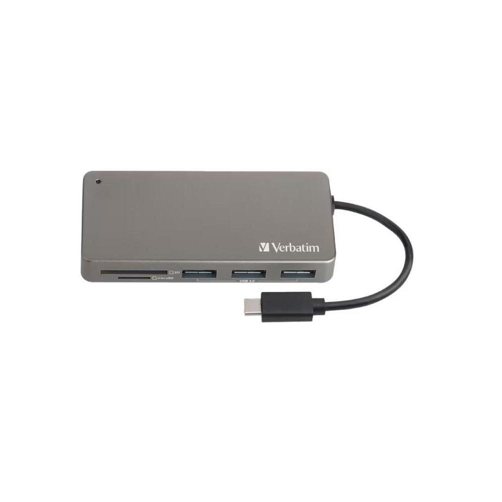 Verbatim USB-C SD microSD Card Reader 3.2 Gen 1 Hub