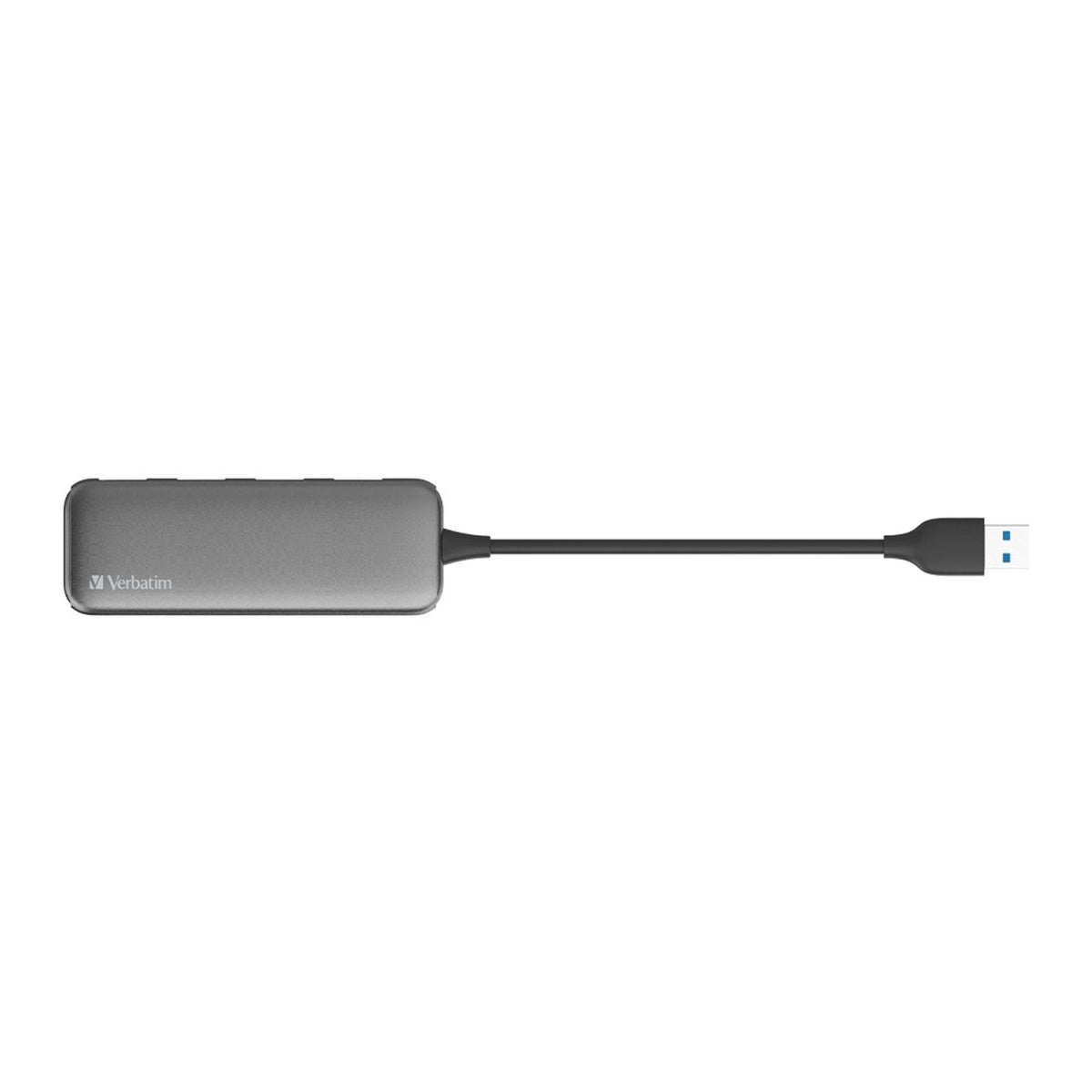 Verbatim USB Hub - USB 3.1 (Gen 1) Type A - External - Grey - 4 Total USB