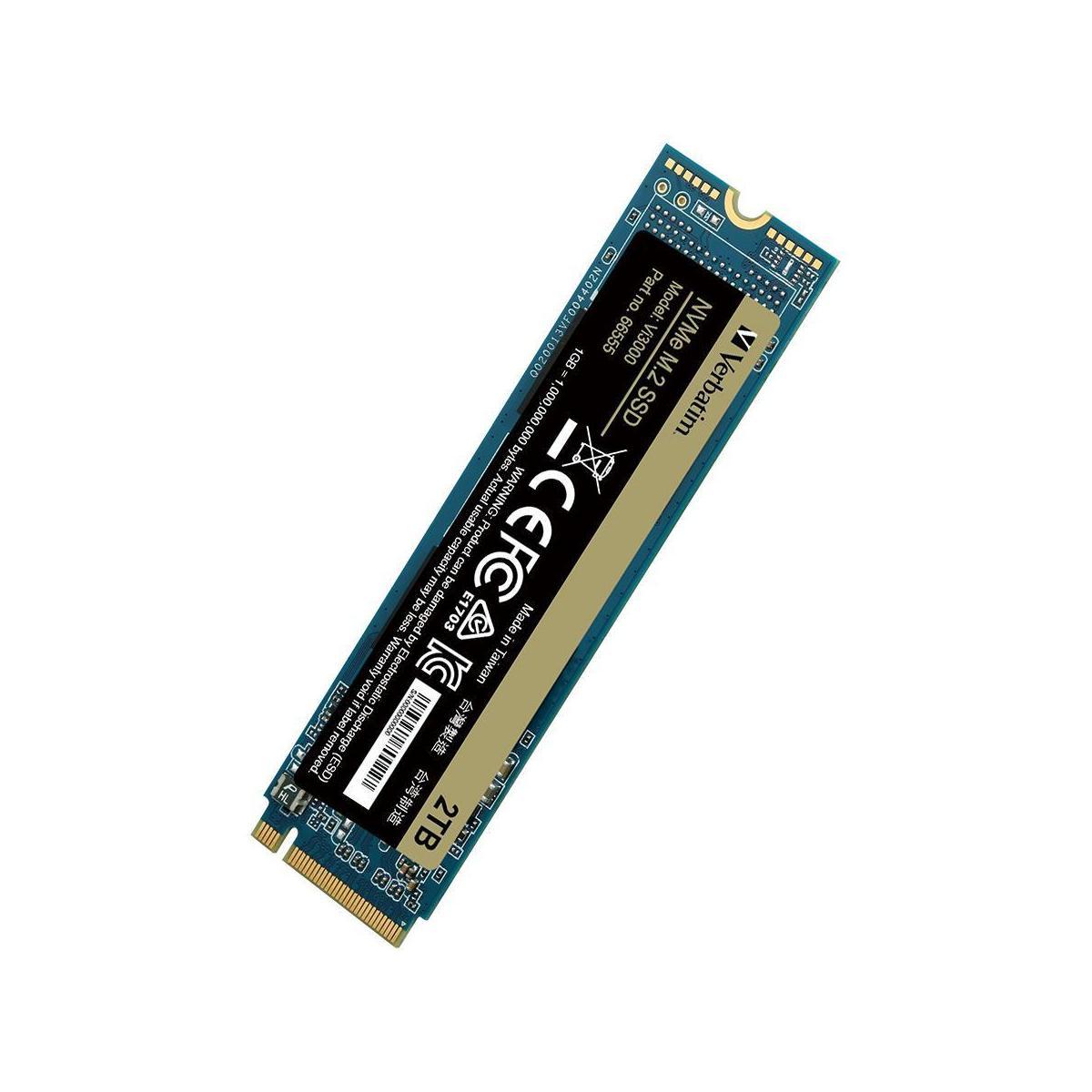 Verbatim Vi3000 2TB PCI-E 3.0 M.2 NVMe SSD 3100MB/s Read 2900MB/s Write
