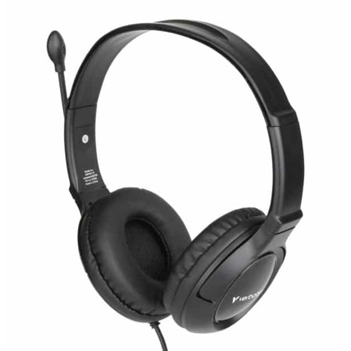Verbatim Wired On-Ear Stereo Headset Black Binaural Circumaural Noise
