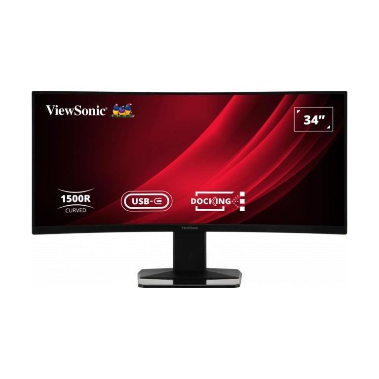 ViewSonic 34" Curved Docking Monitor 3440x1440 VA 120Hz HDR10 USB-C 65W KVM