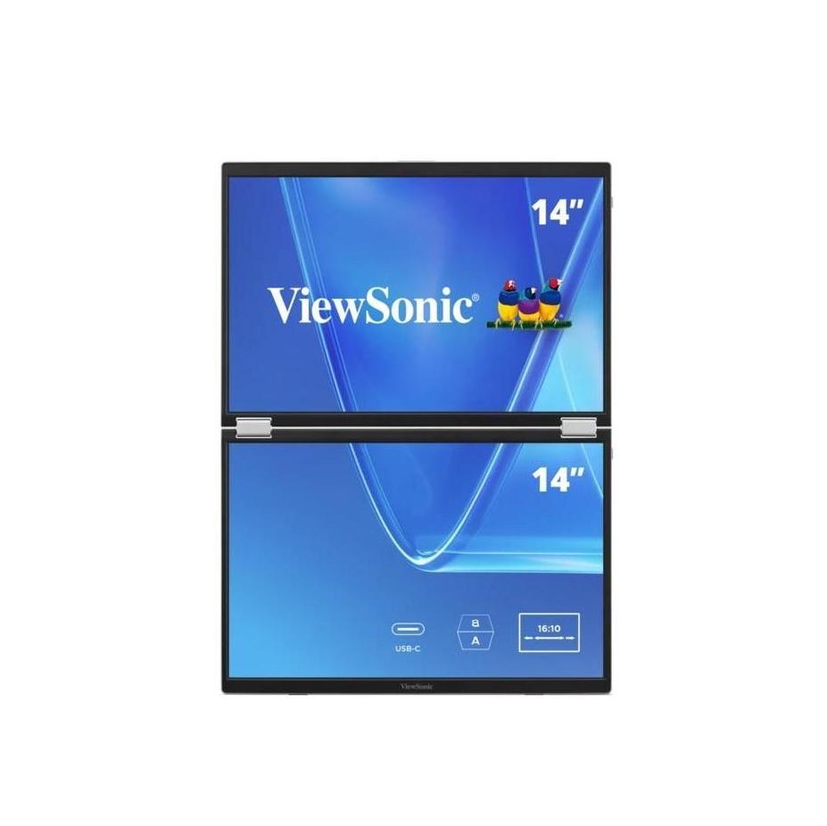 ViewSonic VG1457 14" Dual Screen WUXGA Portable Monitor USB-C