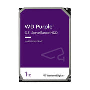 Western Digital WD Purple 1TB 3.5" Surveillance HDD 5400RPM 64MB Cache SATA3 110MB/s
