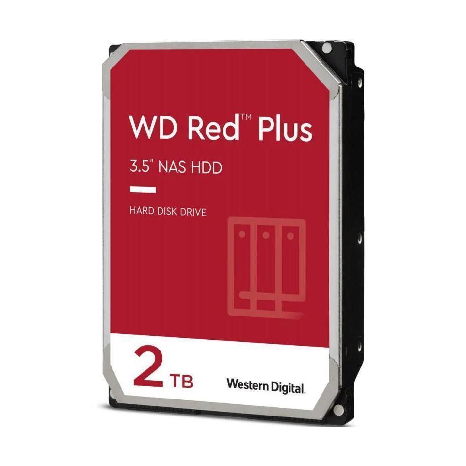 Western Digital WD Red Plus 2TB 3.5" NAS HDD 215MB/s 5640RPM 512MB Cache