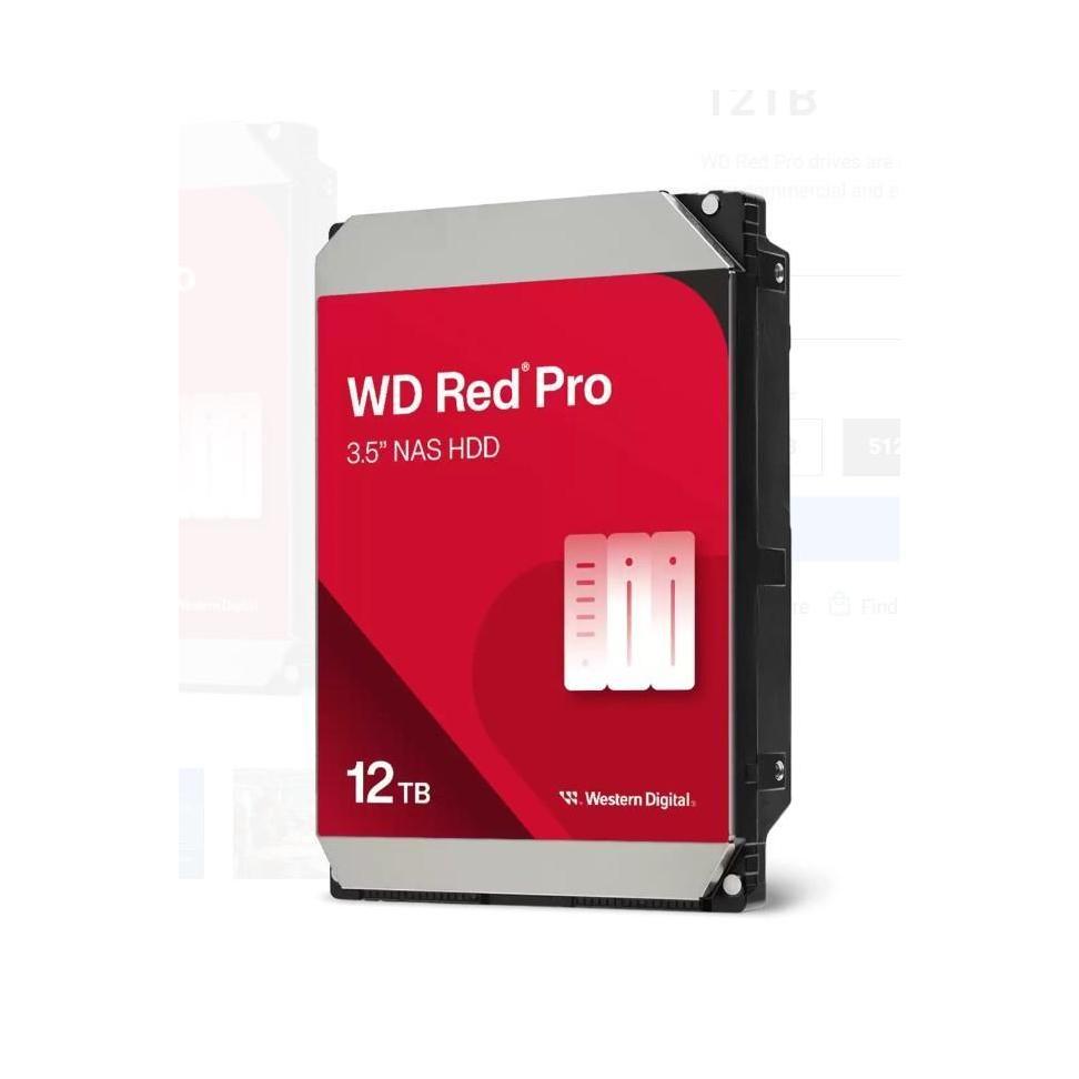 Western Digital WD Red Pro 12TB 3.5" SATA3 7200RPM 256MB Cache 300TBW CMR Tech