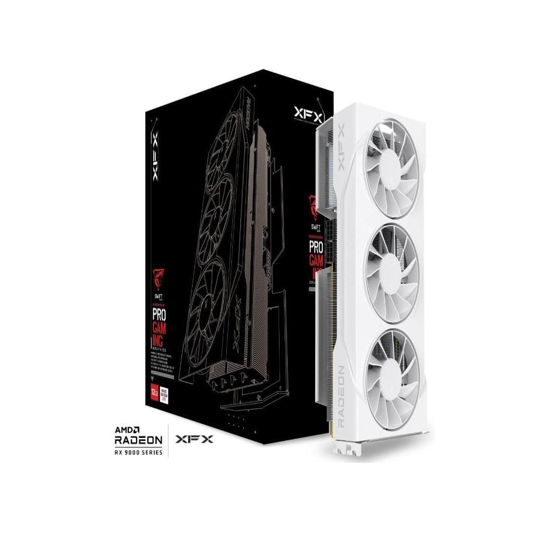 XFX Radeon RX 9070GRE 12GB GDDR6 3x DP Graphics Card White Edition