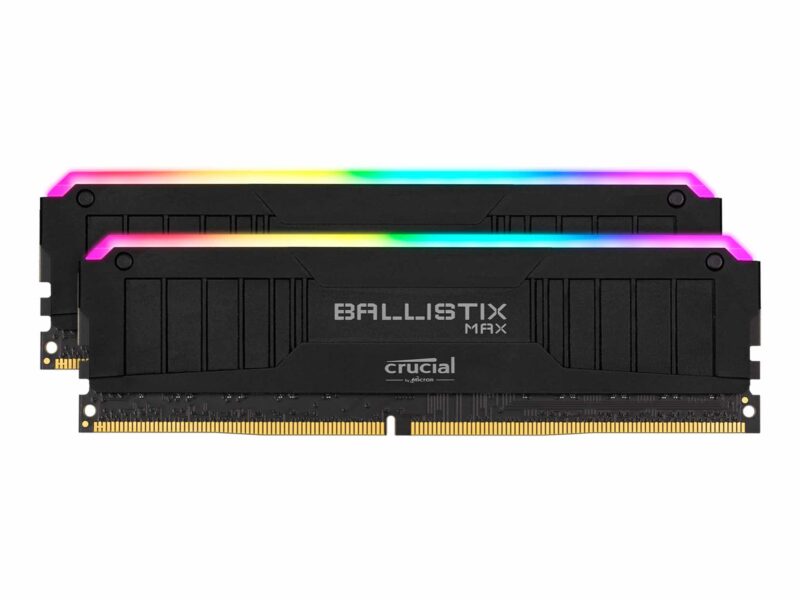 Crucial Ballistix MAX RGB 32GB Kit (2x 16GB) DDR4 4000MHz Black Desktop Gaming Memory BLM2K16G40C18U4BL