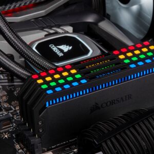 Corsair Dominator Platinum RGB 32GB Kit (2x16GB) DDR4 3200MHz C16 Black Desktop Gaming Memory CMT32GX4M2E3200C16