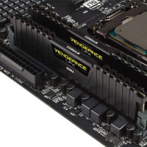 Corsair Vengeance LPX 16GB Kit (2x8GB) DDR4 2400MHz C14 Black Desktop Gaming Memory CMK16GX4M2A2400C14