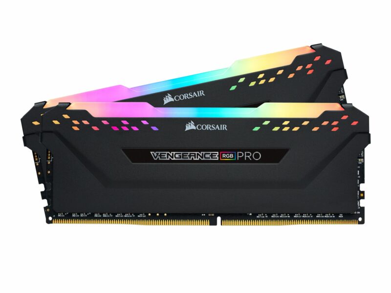 Corsair Vengeance RGB PRO 32GB Kit (2x16GB) DDR4 3200MHz C16 Black Desktop Gaming Memory CMW32GX4M2E3200C16