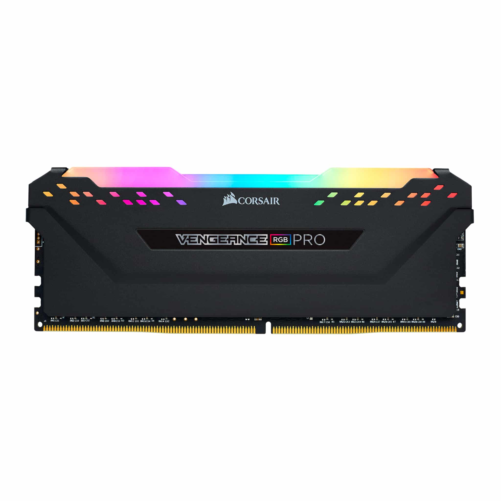 Corsair Vengeance RGB Pro 64GB (4x16GB) DDR4 3600 (PC4-28800) C18 Desktop  Memory – Black, CMW64GX4M4D3600C18