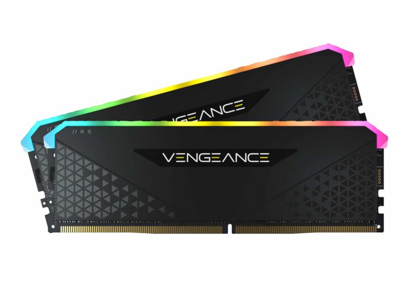 Corsair Vengeance RGB RS 32GB Kit (2x16GB) DDR4 3200MHz C16 Black Desktop Gaming Memory CMG32GX4M2E3200C16