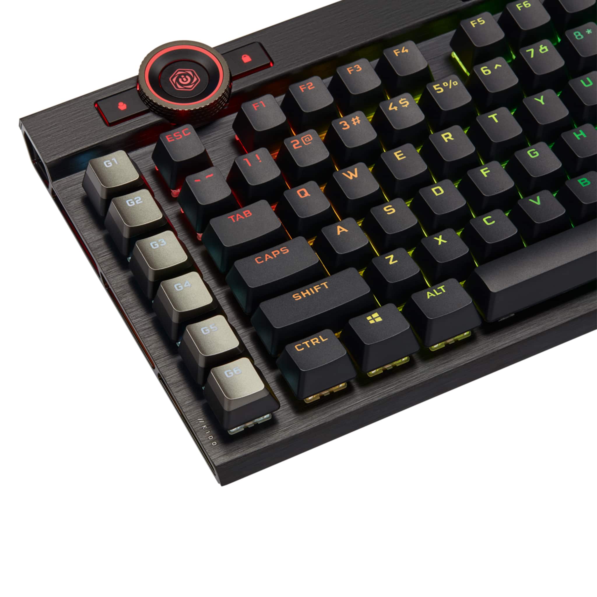 Corsair K100 RGB Black Optical-Mechanical Gaming Keyboard TechLoop