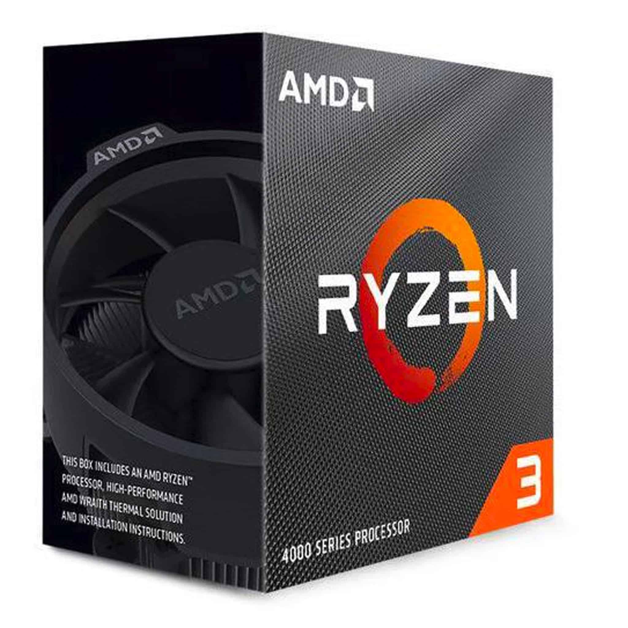 AMD Ryzen 3 4100 Quad Core AM4 3.70 GHz Unlocked CPU Processor (4.0 GHz Max Boost) With Wraith Stealth
