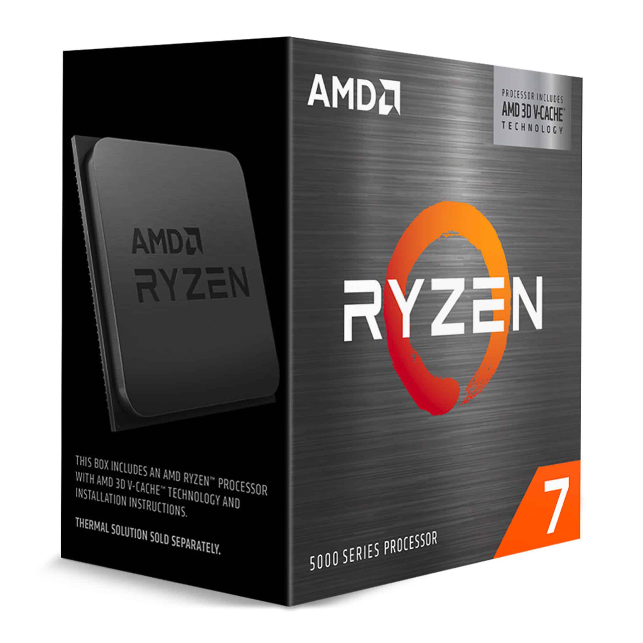 AMD Ryzen 7 5800X3D 8 Core AM4 3.40 GHz Unlocked CPU Processor (4.5 GHz Max Boost)